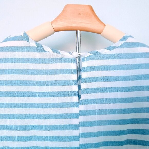 COTTON STRIPED POMPOM DRESS - Picture 7 of 13